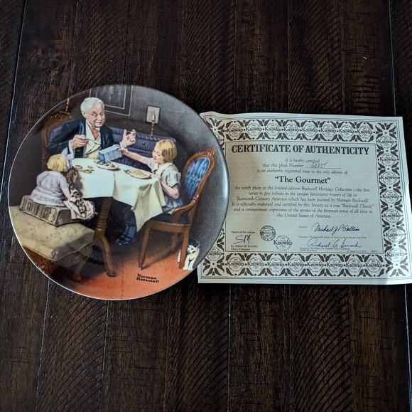 Norman Rockwell Heritage Collection Plates - Picture 9 of 9